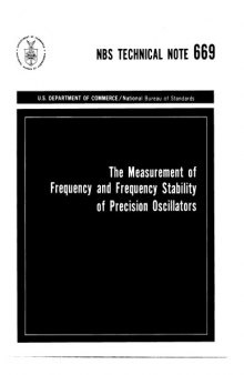 The Measurement of Frequency and Frequency Stability of Precision Oscillators