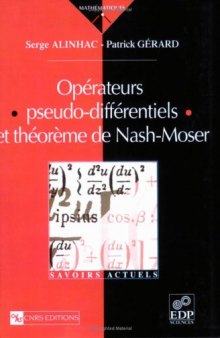 Opérateurs pseudo-différentiels et théorème de Nash-Moser