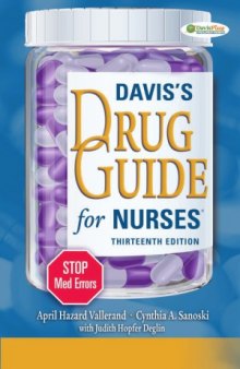 Davis&#039;s Drug Guide for Nurses