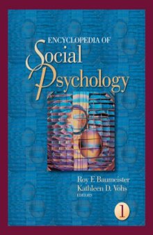 Encyclopedia of Social Psychology (2 Volume Set)