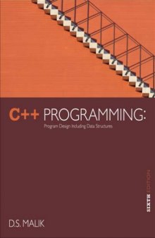 C++ Programming Program Design Including Data Structures