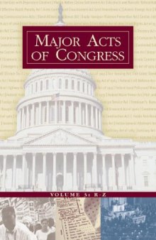 Major Acts of Congress Vol 1 (A-E)
