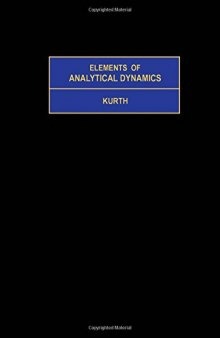Elements of Analytical Dynamics