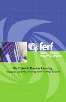 What's New in Financial Reporting: Financial Statement Notes from Annual Reports