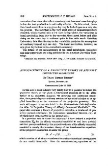 Announcement of a Projective Theory of Affinely Connected Manifolds