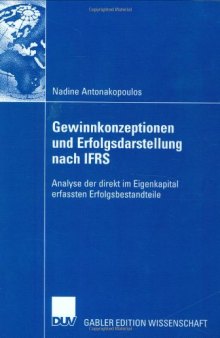 Gewinnkonzeptionen und Erfolgsdarstellung nach IFRS  German
