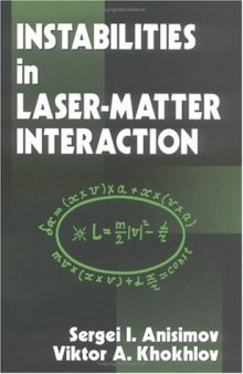 Instabilities in laser-matter interaction