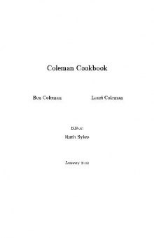 Coleman Family Cookbook
