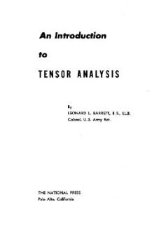 An introduction to tensor analysis