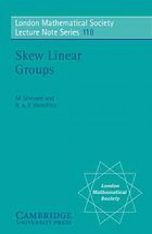 Skew linear groups