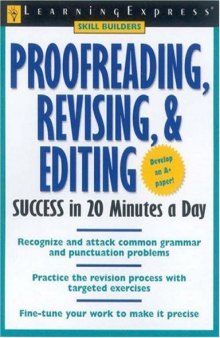Proofreading, Revising, & Editing Success (Skill Builders)
