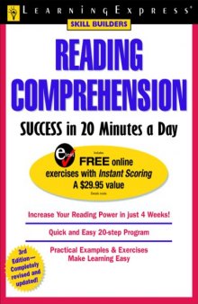Reading Comprehension Success in 20 Minutes a Day 