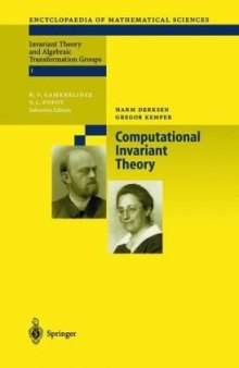 Computational Invariant Theory (Encyclopedia of Mathematical Sciences)  