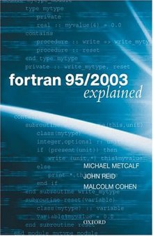 Fortran 95 2003 explained
