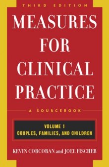 Measures for Clinical Practice: A Sourcebook: Couples, Families, and Children