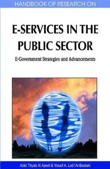 Handbook of Research on E-Services in the Public Sector: E-Government Strategies and Advancements  