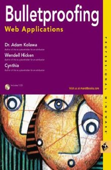 Bulletproofing Web Applications 