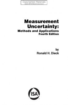 Measurement Uncertainty - Methods and Applications