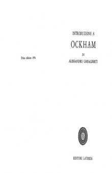Introduzione a Ockham