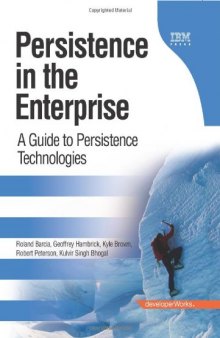 Persistence in the Enterprise [Java,Hibernate,OpenJPA