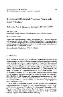 4-Dimensional compact projective planes with small nilradical