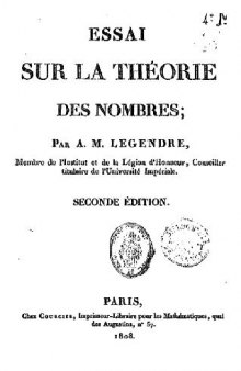 Essai sur la theorie des nombres