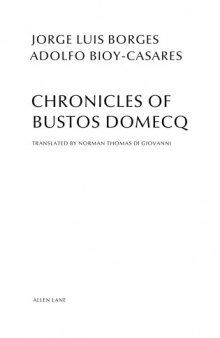 Chronicles Of Bustos Domecq