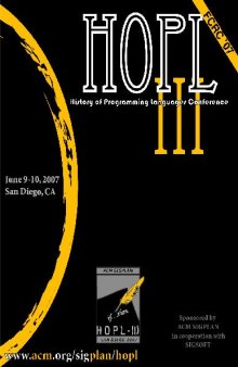 Proceedings of the third ACM SIGPLAN conference on History of programming languages