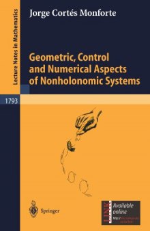 Geometric Control and Numerical Aspects of Nonholonomic Systems