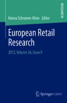 European Retail Research: 2012, Volume 26, Issue II