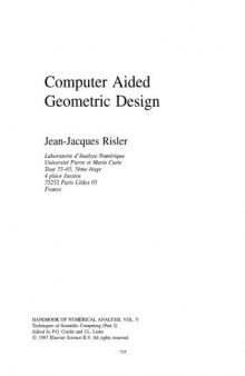 Handbook of Numerical Analysis. Techniques of Scientific Computing (Part 2)