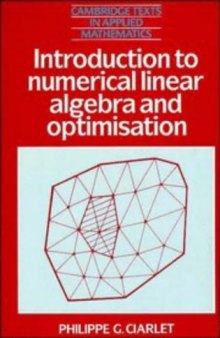 Introduction to Numerical Linear Algebra and Optimisation (Cambridge Texts in Applied Mathematics)