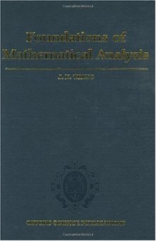 Foundations of mathematical analysis