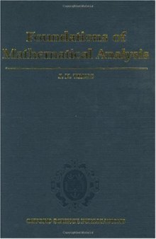 Foundations of mathematical analysis MCet