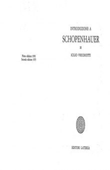 Introduzione a Schopenhauer