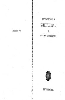 Introduzione a Whitehead