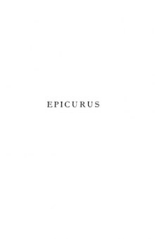 Epicurus, the extant remains