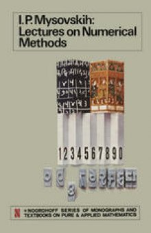 Lectures on Numerical Methods