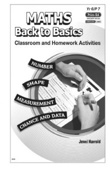 Maths Homework, Book F  Back to Basics Activities for Class and Home