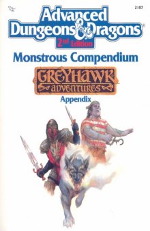 Monstrous Compendium: Greyhawk Adventures (Advanced Dungeons and Dragons, Appendix)