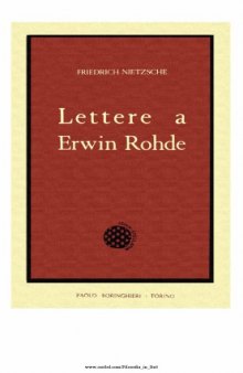 Lettere a Ewin Rohde