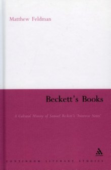 Beckett's Books (Continuum Literary Studies)