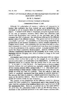 Effect of Nuclear Spin on the Radiation Excited by Electron Impact