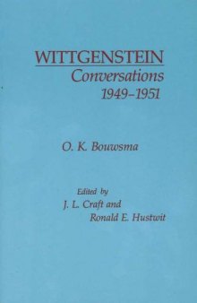 Wittgenstein: conversations, 1949-1951