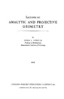 Lectures on analytic and projective geometry