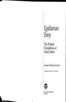 Egalitarian Envy: the Political Foundations of Social Justice