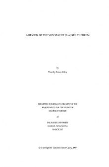 A review of the Von Staudt Clausen theorem [Master thesis]