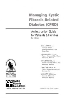 Managing cystic fibrosis-related diabetes (CFRD) : an instruction guide for patients & families