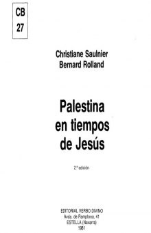 Palestina en Tiempos de Jesus