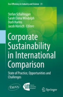 Corporate Sustainability in International Comparison: State of Practice, Opportunities and Challenges